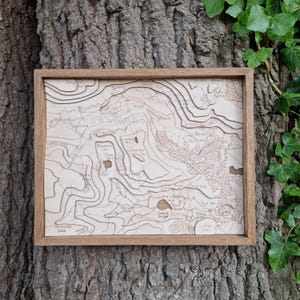 Langdales & Blea Tarn Topographic Art : Lake District 3D Map