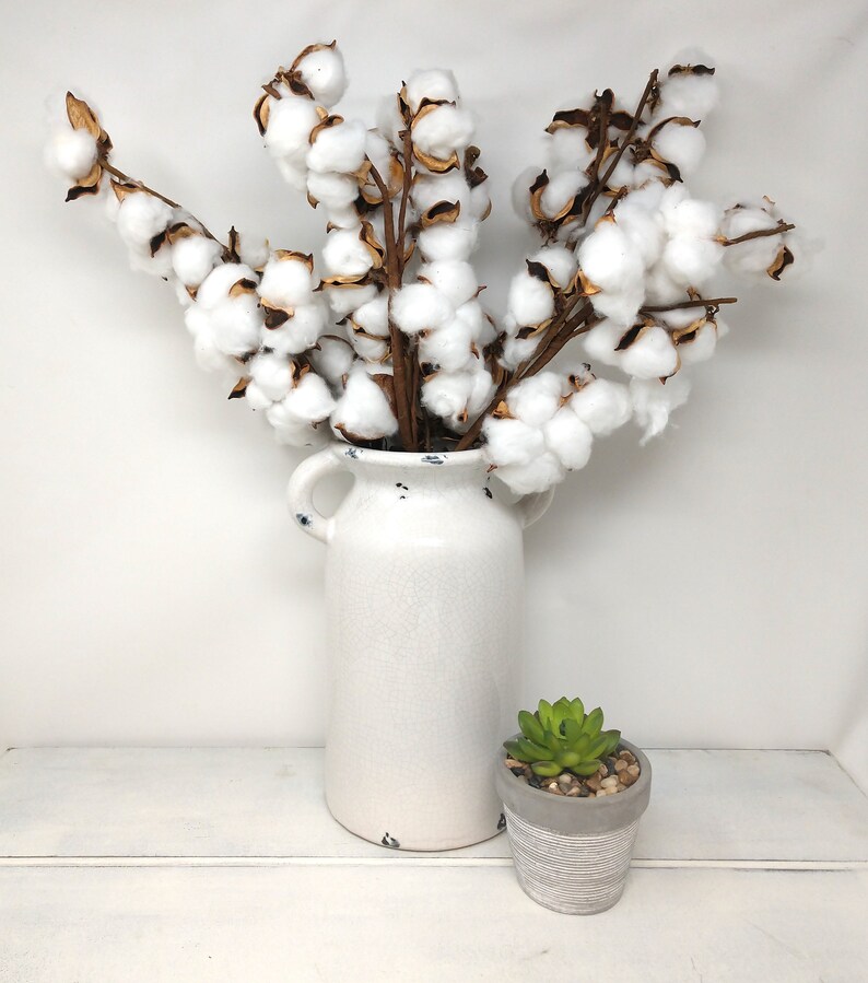 White Milk Jug Vase Farmhouse Decor Farmhouse Vase Rustic Etsy