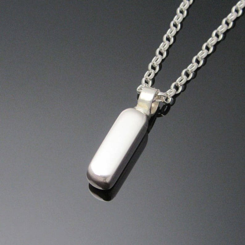 Free Shipping Keepsake Jewelry Cremation Jewelry Small Square Tube Cremation Pendant Irish Cremation Jewelry Free Engraving