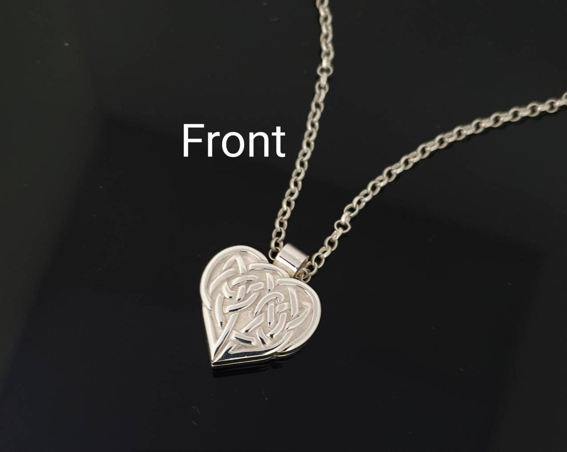 Celtic Knot Cremation Jewelry Sterling Silver Cremation Etsy