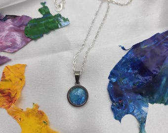 Le Petit Series Ocean Blue Paint Skin Necklace