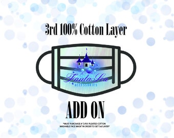 FantaSea Accessories ADD ON | "3rd 100% Cotton Mask Layer"