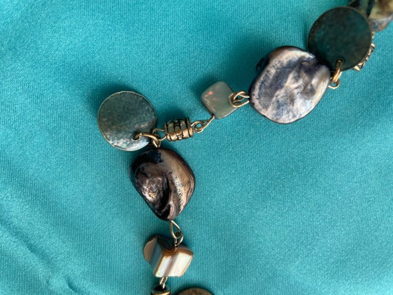 Lovely extra long single strand statement necklac… - image 3