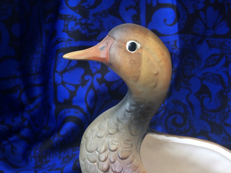 cachepot bird figurine Realistic Mallard Hen duck planter marsh ducks waterfowl men/'s valet
