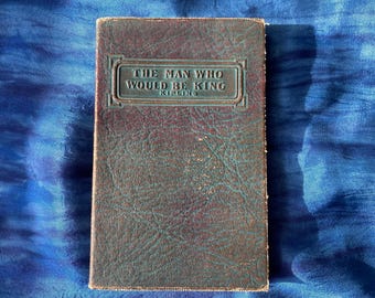 Antiquarian "pocket" book "The Man Who Would Be King," Rudyard Kipling, 1909-1925, Barth & Hopkins, adventure, fiction, literature, history