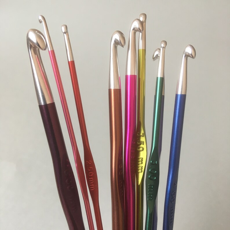 Knitpro Zing Single Ended Crochet Hooks Sizes 2 to 4.5 Mm Etsy