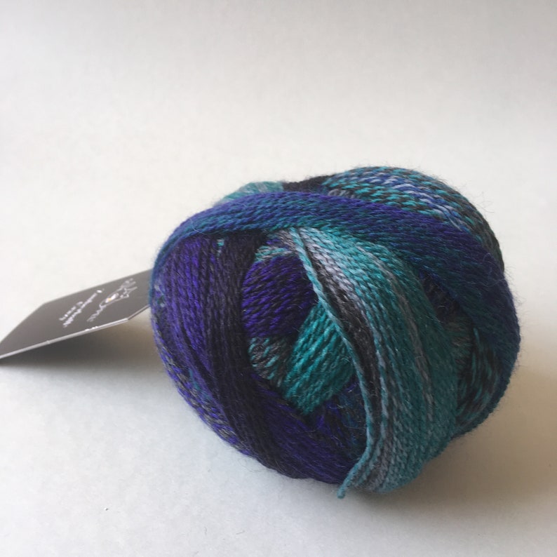 Color 1511 Submarine Self Striping Multicolor Fingering weight Knitting Yarn Schoppel Crazy Zauberball