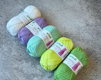 Gründl Hot Socks Merino Yarn: Superwash Wool Blend, 50g