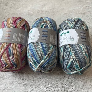 Gründl Hot Socks Pearl With Cashmere 4ply 1.75oz. / 50 G, High Quality  Superwash Sock Knitting Yarn 