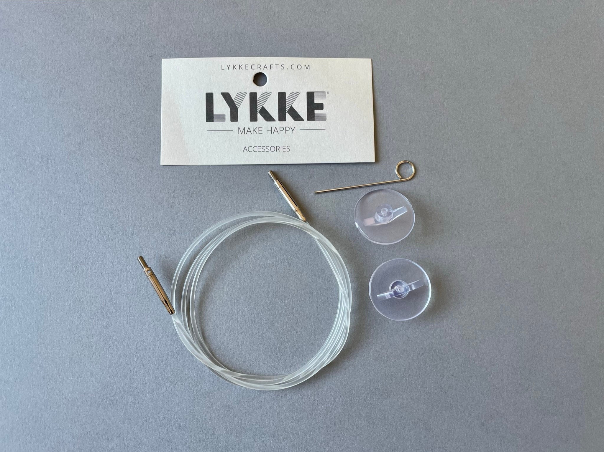 LYKKE - Blue Swivel Cords to connect Interchangeable Knitting Needles