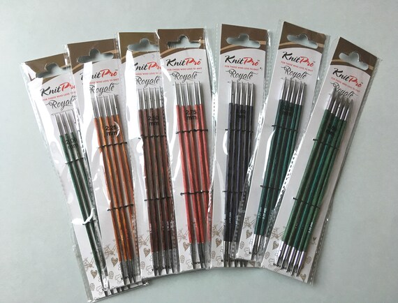 KnitPro Ago gioco Royale COLORATA betulla legno 15-20cm tutte le taglie