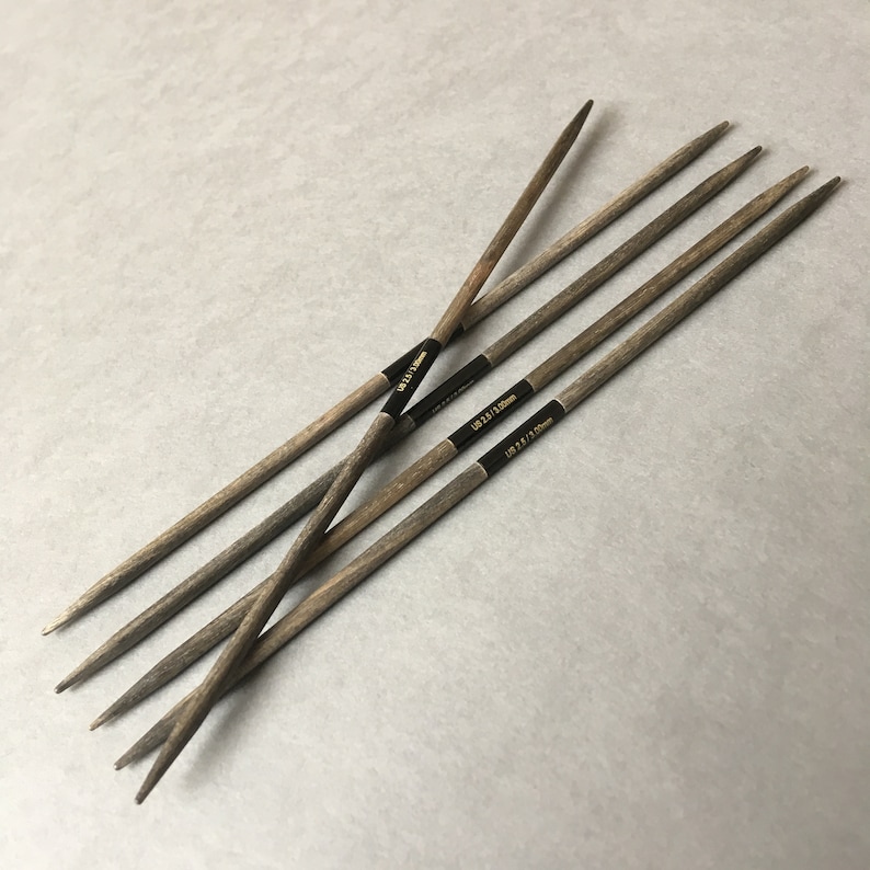 LYKKE Driftwood Double Pointed Knitting Needles 6/ 15 Etsy
