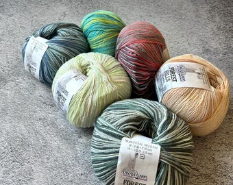 Cascade Yarns Forest Hills Multis: Silk Merino Lace Weight Yarn