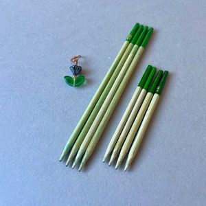 Puntas de agujas de tejer intercambiables de bambú LYKKE Grove de 3,5 y 5, tamaño de 3,25 mm a 4,5 mm/tallas de EE. UU. 3 a 7 imagen 9