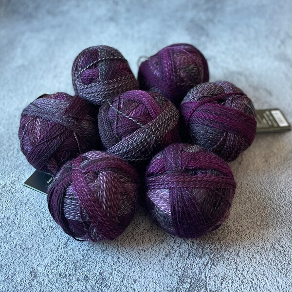 Schoppel Crazy Zauberball color 2543 Dark Roses Inspiration Kieran Foley, Self Striping  Multicolor Knitting Yarn