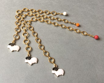 Sheep Knitting Row Counter: Chain Stitch Marker for Needles up to 4.5mm