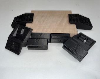 Kohlefaser PLA CNC Zehenklemmen mit Reduzierstücken für dünneres Material, hergestellt in den USA!