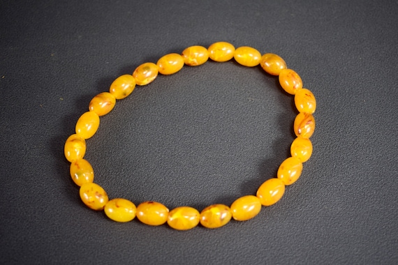 French Antique Amber Bracelet - Little Necklace