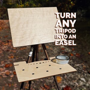 Lightweight Watercolor Plein Air Easel For Any Tripod