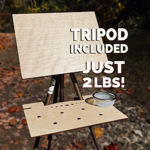 Caballete ligero para bocetos al aire libre con acuarela