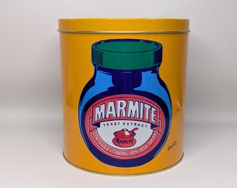 Vintage Marmite Tin Pop Art Retro Style Storage Biscuit Gift Tin ECP Design