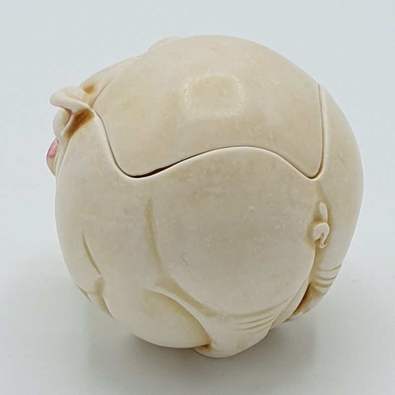 Harmony Kingdom Curly the Pig Roly Poly Collection Box Retired Piece
