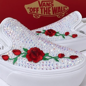 Handcrafted Elegance: Slip into Sparkling Elegance in Vans Sneakers