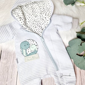 jumpsuit | wagon suit | Dino motif | with growing cuffs | unisex | possible with or without motifs | color choice