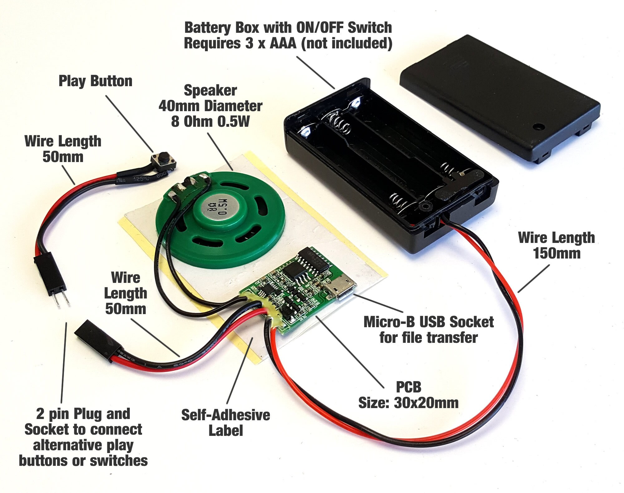 Talking Products, MP3 Sound Chip Module, 4MB Memory, Create Your Own