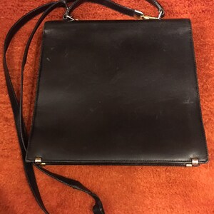 Vintage Mark Cross black leather handbag image 4