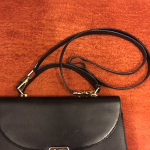 Vintage Mark Cross black leather handbag image 6