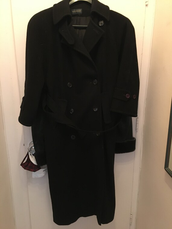 Black Wool Winter Coat