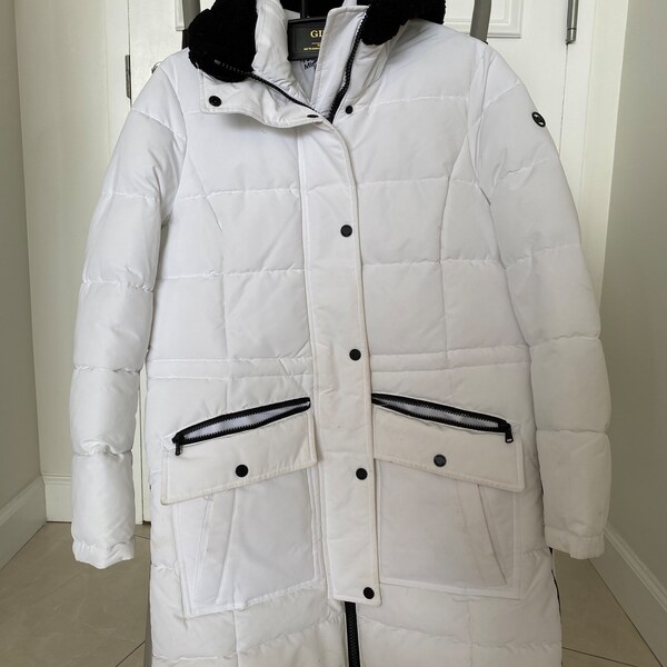 MK white winter jacket
