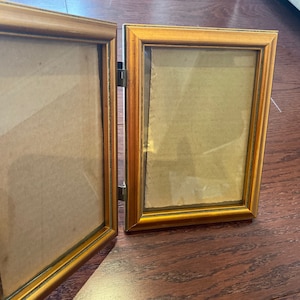 Gold Plated Double Picture Frame