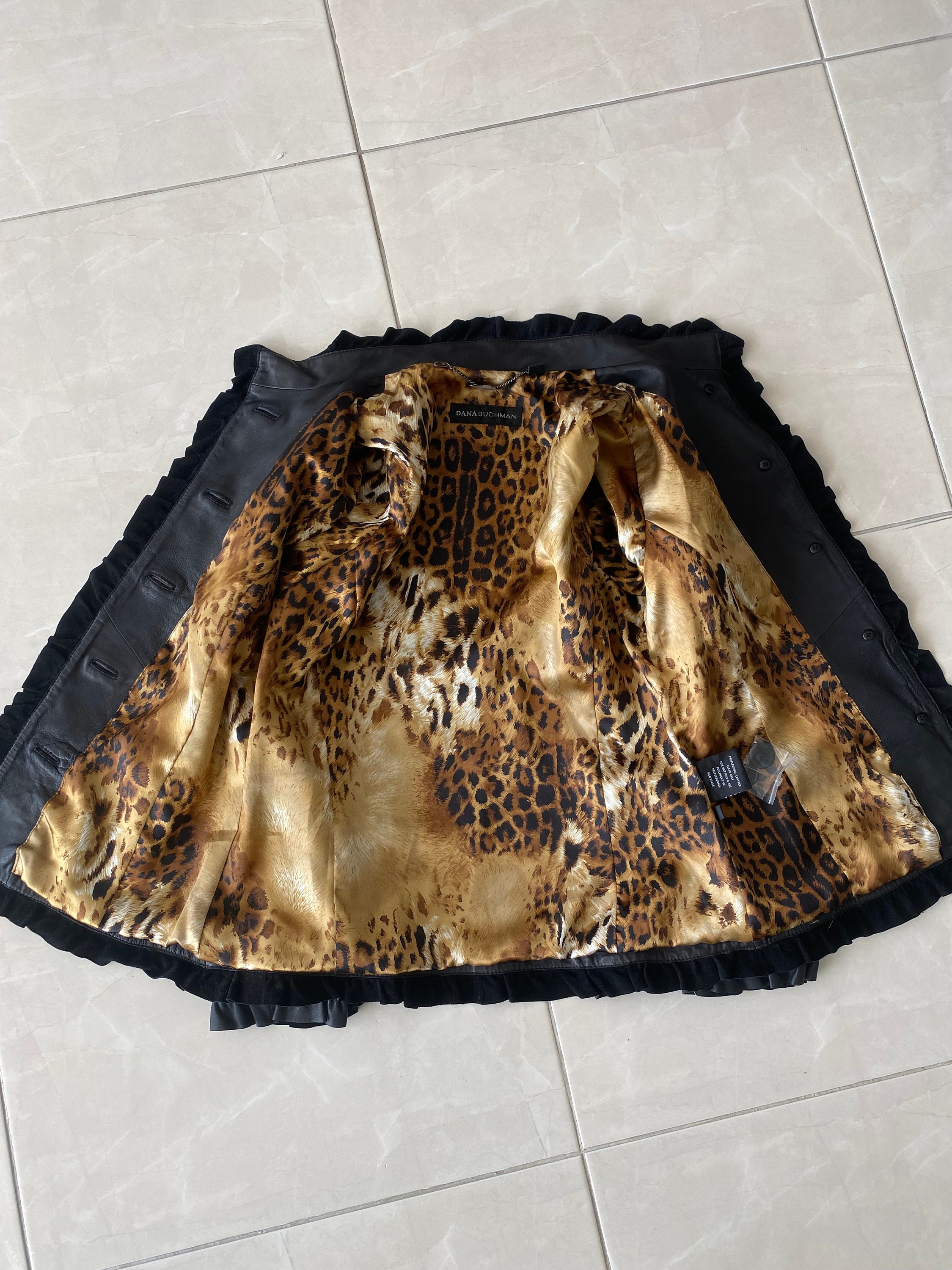 Dana Buchman Leather Jacket - Etsy