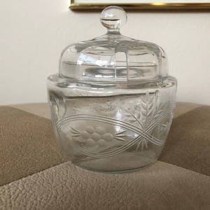 Partitioned Glass Jam Jar