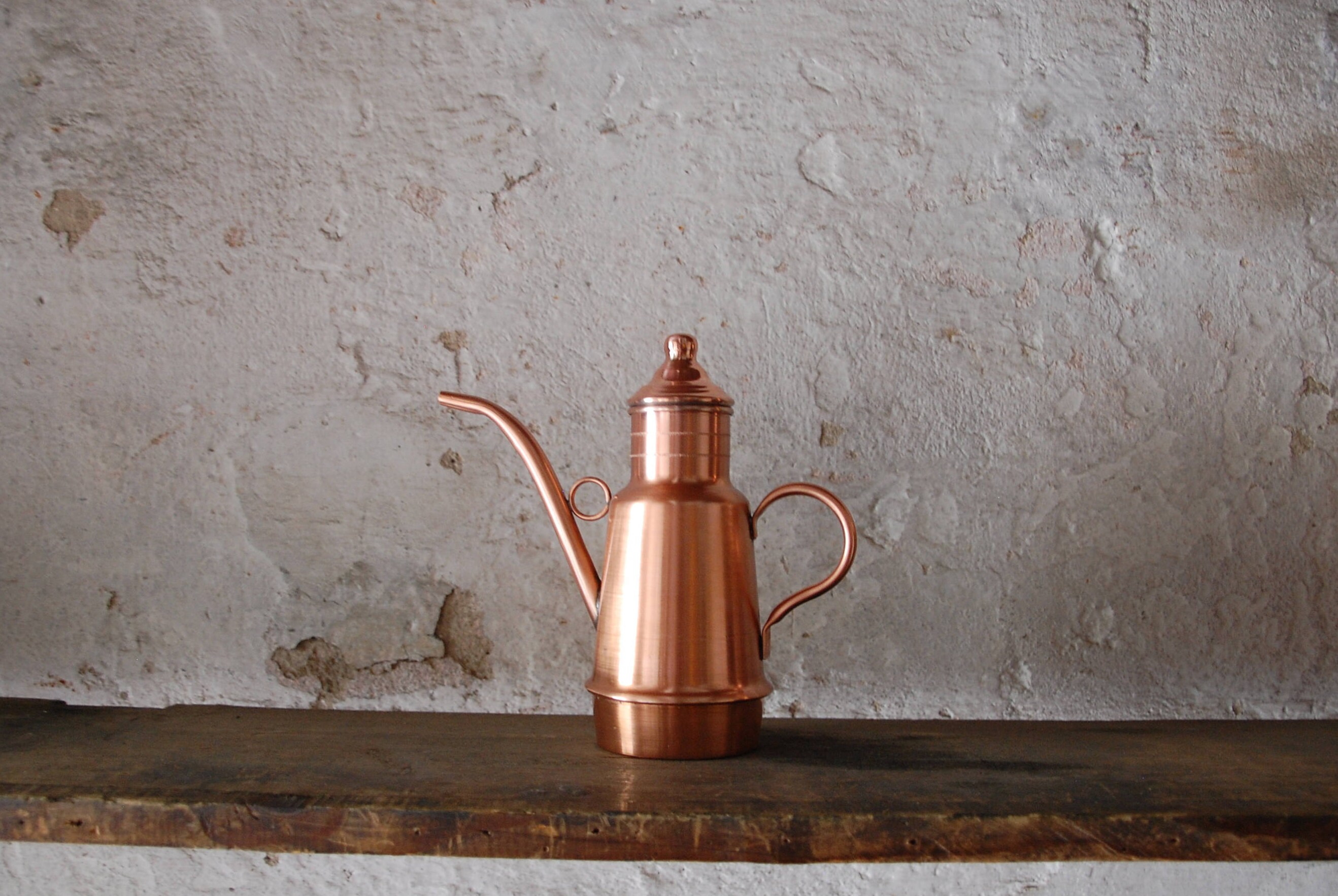 Copper oil cruet Olive oil Home decor Rustic box Christmas Etsy