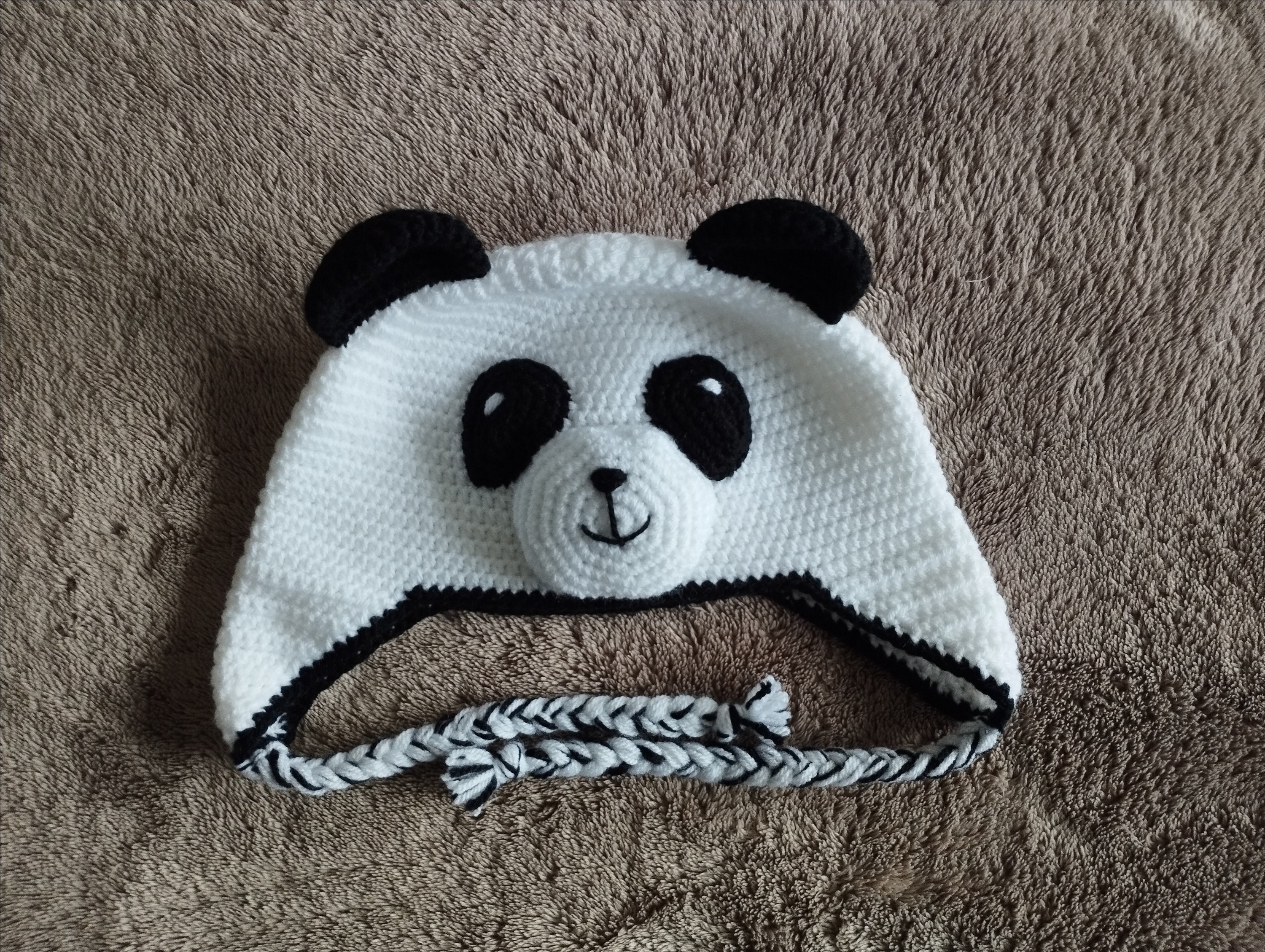 Bonnet-Écharpe Panda Pour Bébé - Cadeau Pour Famille