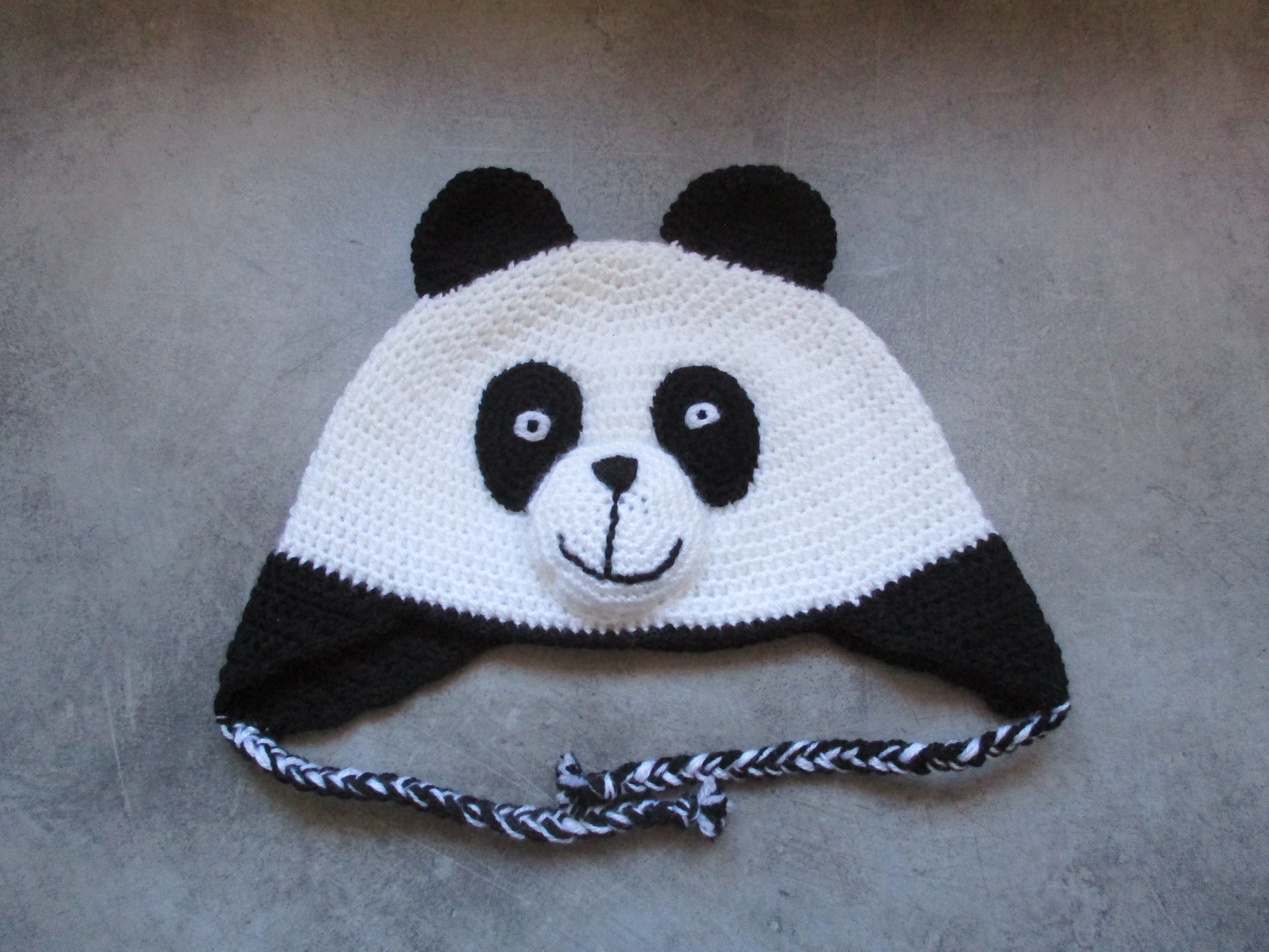 Handmade Panda Cap Made With Crochet 