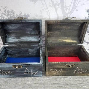 Supernatural Demon Protection Symbol Box. Black, blue and silver or black, red and gold. image 2