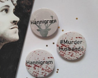 Hannibal badges. Hannigram, Will Graham, fannibal, cannibal,   geek, buttons, pins