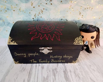 The Family Business Supernatural Inspired keepsake Box. Saving people and hunting things.