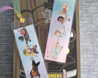 Chibi Ineffable Husbands Bookmark.- Angels and Demons, ineffable boyfriends, cute bookmark.