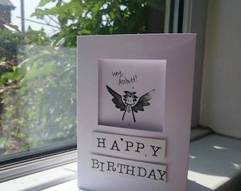 Angel Birthday Card. Supernatural, spn, winchester, special occasion, anniversary, father's day card, mother's day, valentines day.