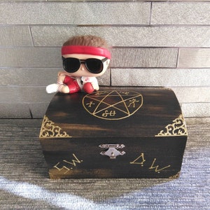 Supernatural Family Business Protection Box. Demon trap, pentagram, Angel, Winchester, curse box, jewellery box, jewelry box, gift image 1