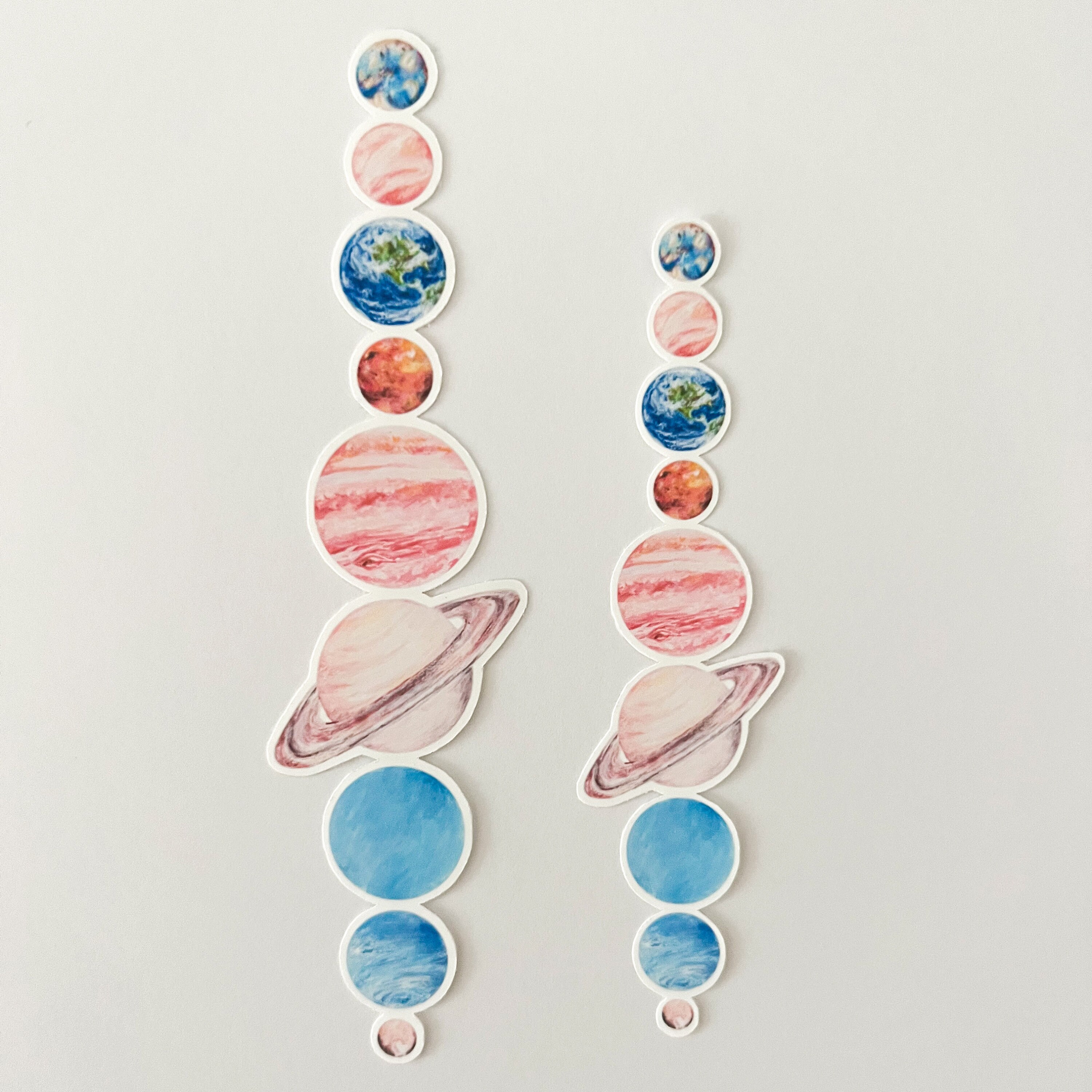 Planets Sticker Solar System Sticker Bottle Sticker - Etsy UK