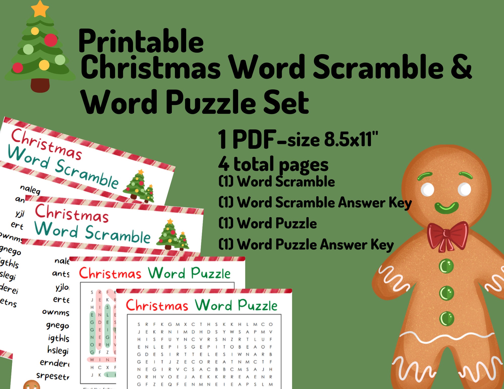 Printable Family Fun Christmas Word Scramble and Answer Key - Etsy printable-family-fun-christmas-word-scramble-and-answer-key-etsy