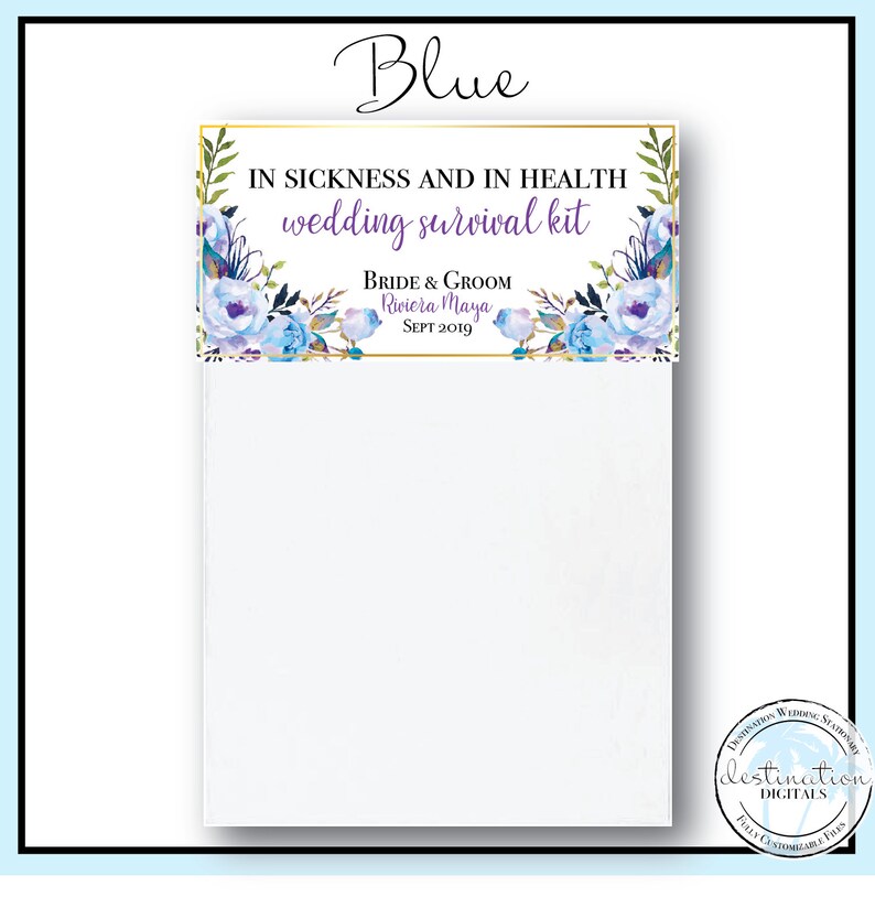 Download Recovery Kit Wedding Recovery Kit Bag And Topper Bag Toppers Wedding Bag Toppers Wedding Survival Kit Fl100 Survival Kit Bag Topper Party Favors Party Favors Games