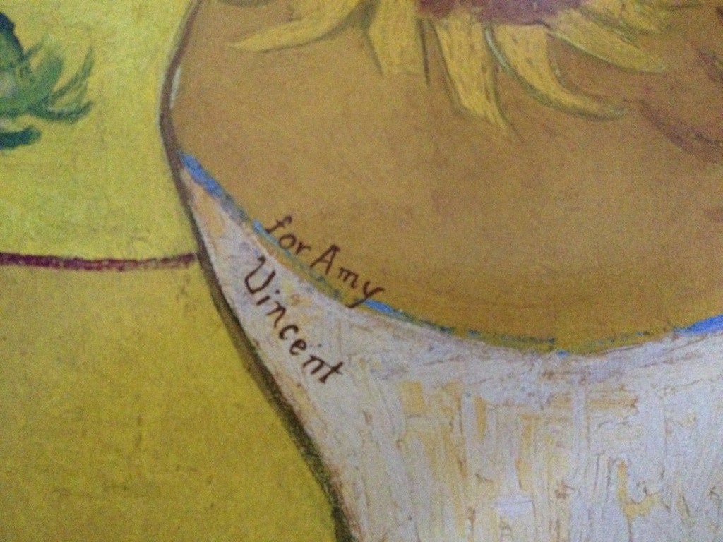 Doctor Who For Amy Van Gogh Sunflowers Art Print Etsy