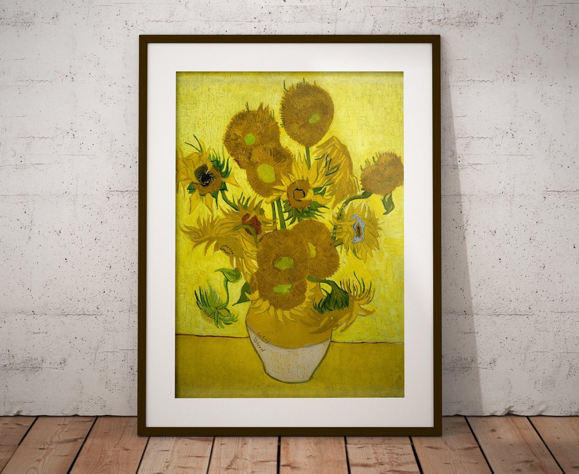 Doctor Who For Amy Van Gogh Sunflowers Art Print Etsy